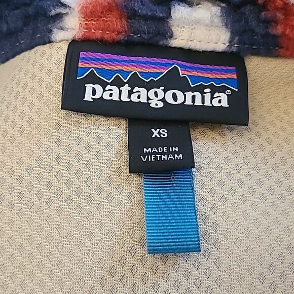 PatagoniaClassic Retro-X Fleece Vest Rare Brass Hawk Print Women's Size XS - Picture 11 of 12